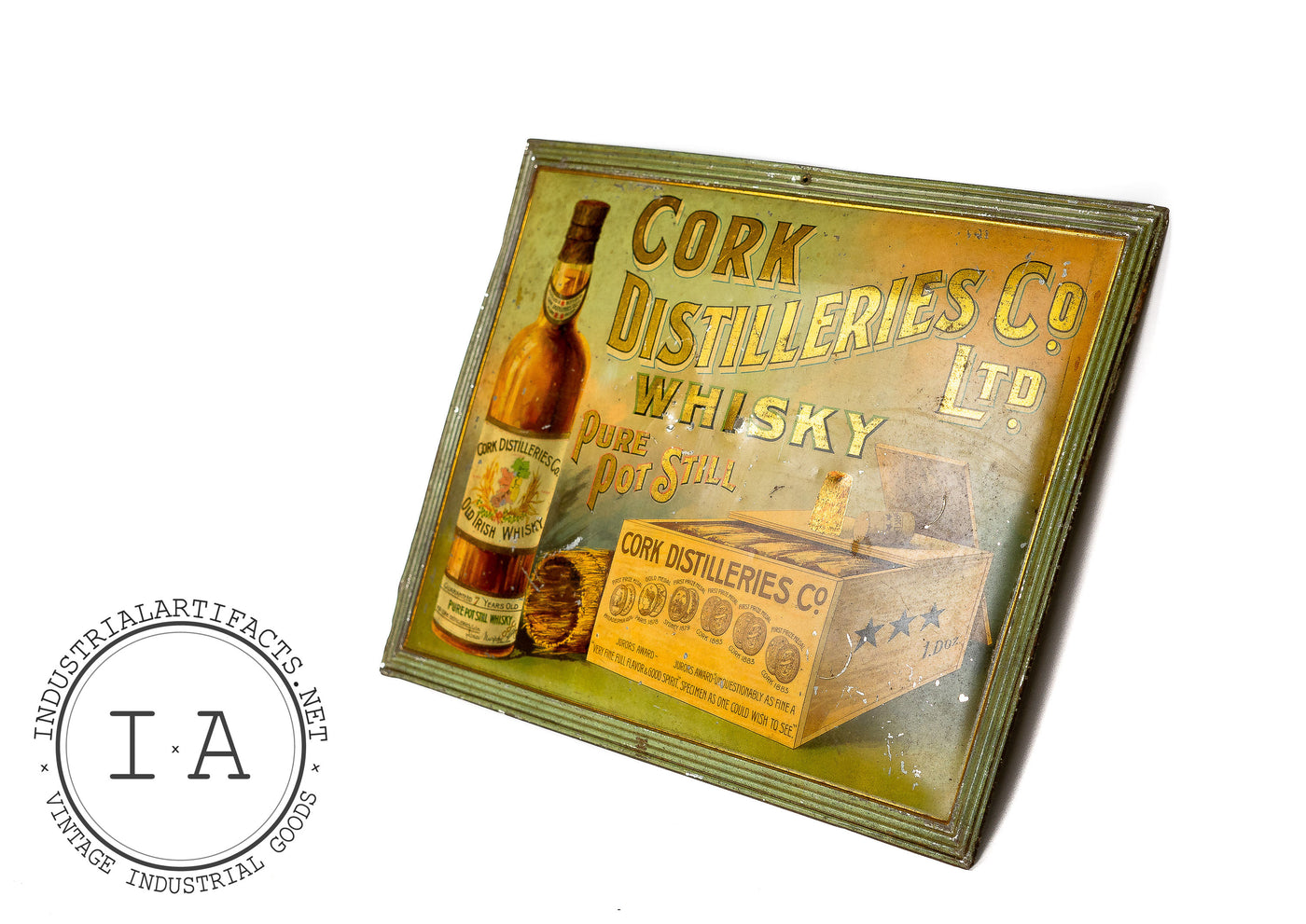 C. 1900 Irish Cork Distilleries Co Tin Sign