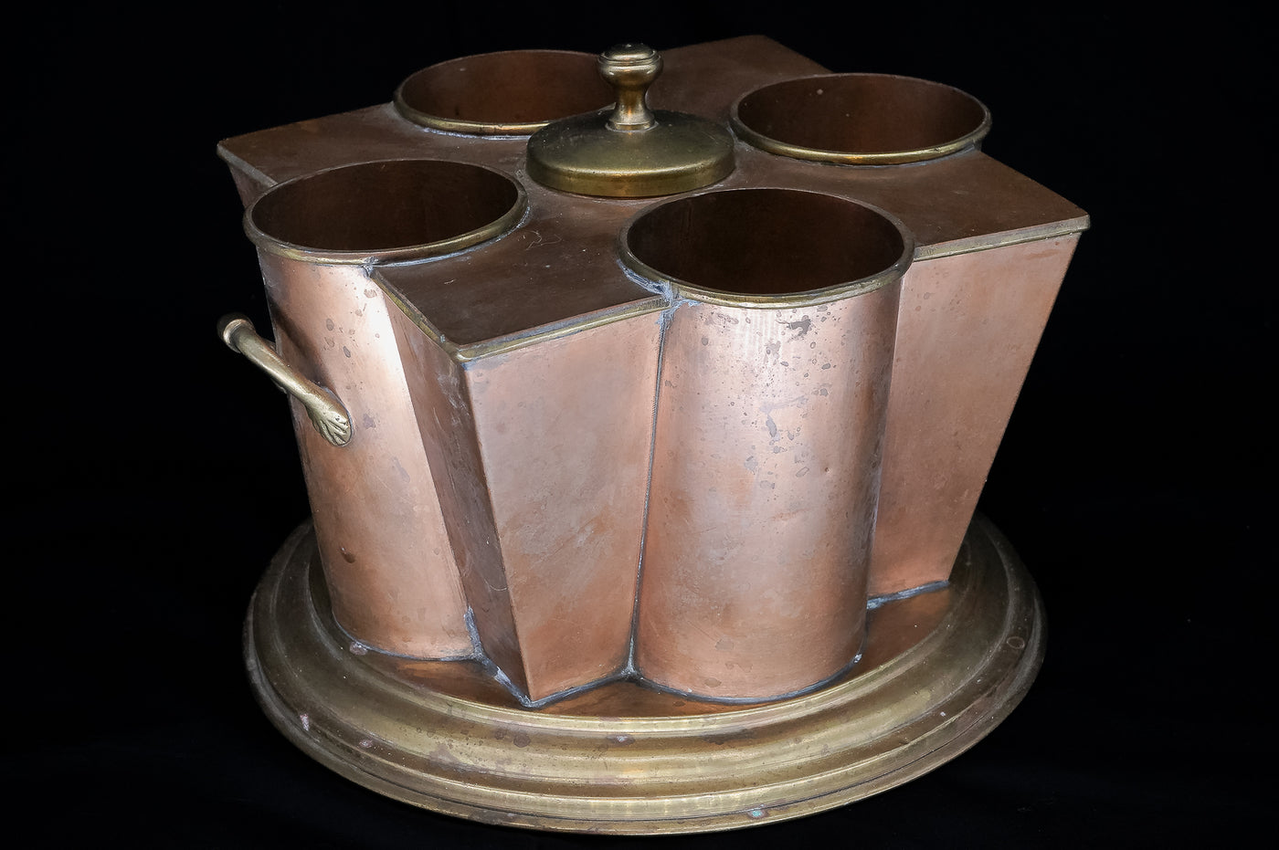 VIntage Art Deco Tapered Copper Wine Chiller