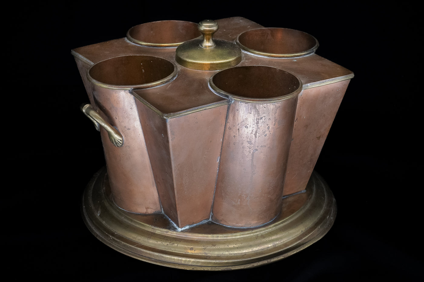 VIntage Art Deco Tapered Copper Wine Chiller