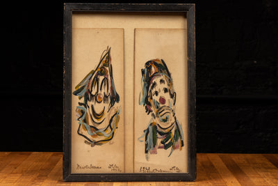 c. 1962 Lila Nichols Original Clown Art