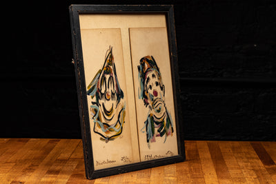 c. 1962 Lila Nichols Original Clown Art