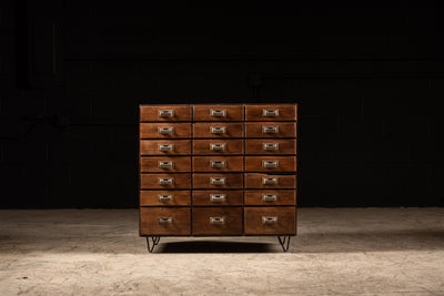 Early American Multi-Drawer Filing Cabinet