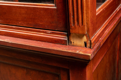 Extravagant Antique Cherry Mercantile Display Case