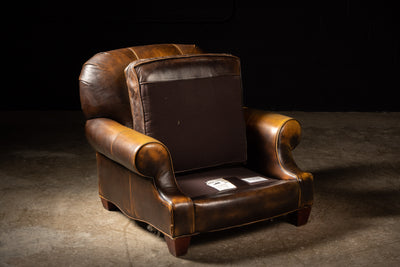 Vintage Full Grain Leather Armchair in Tobacco