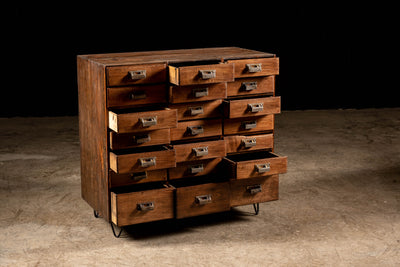 Early American Multi-Drawer Filing Cabinet