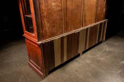 Extravagant Antique Cherry Mercantile Display Case