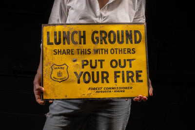 c. 1930s Forest Fire Prevention Sign
