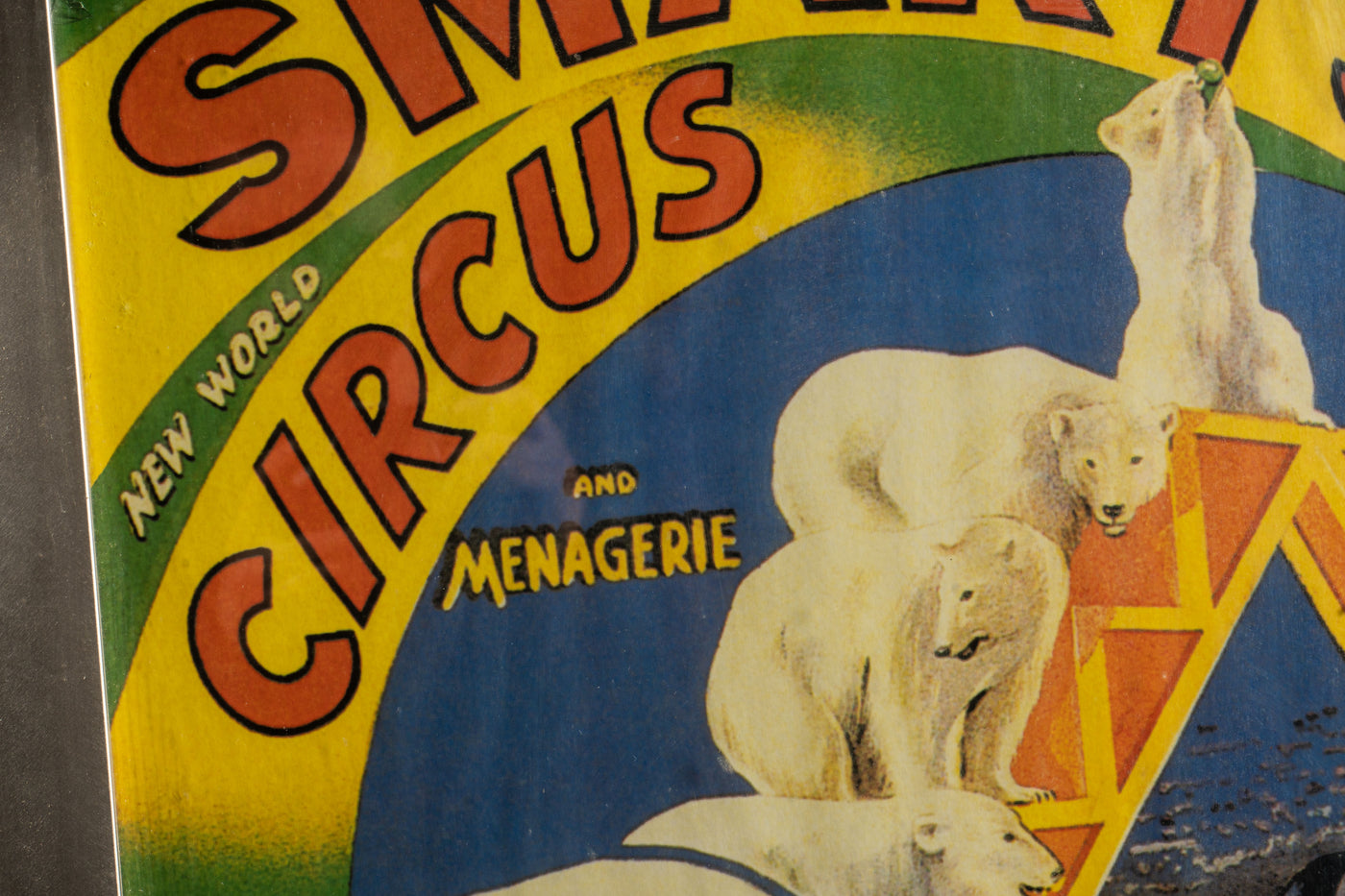 Vintage Framed Circus Poster