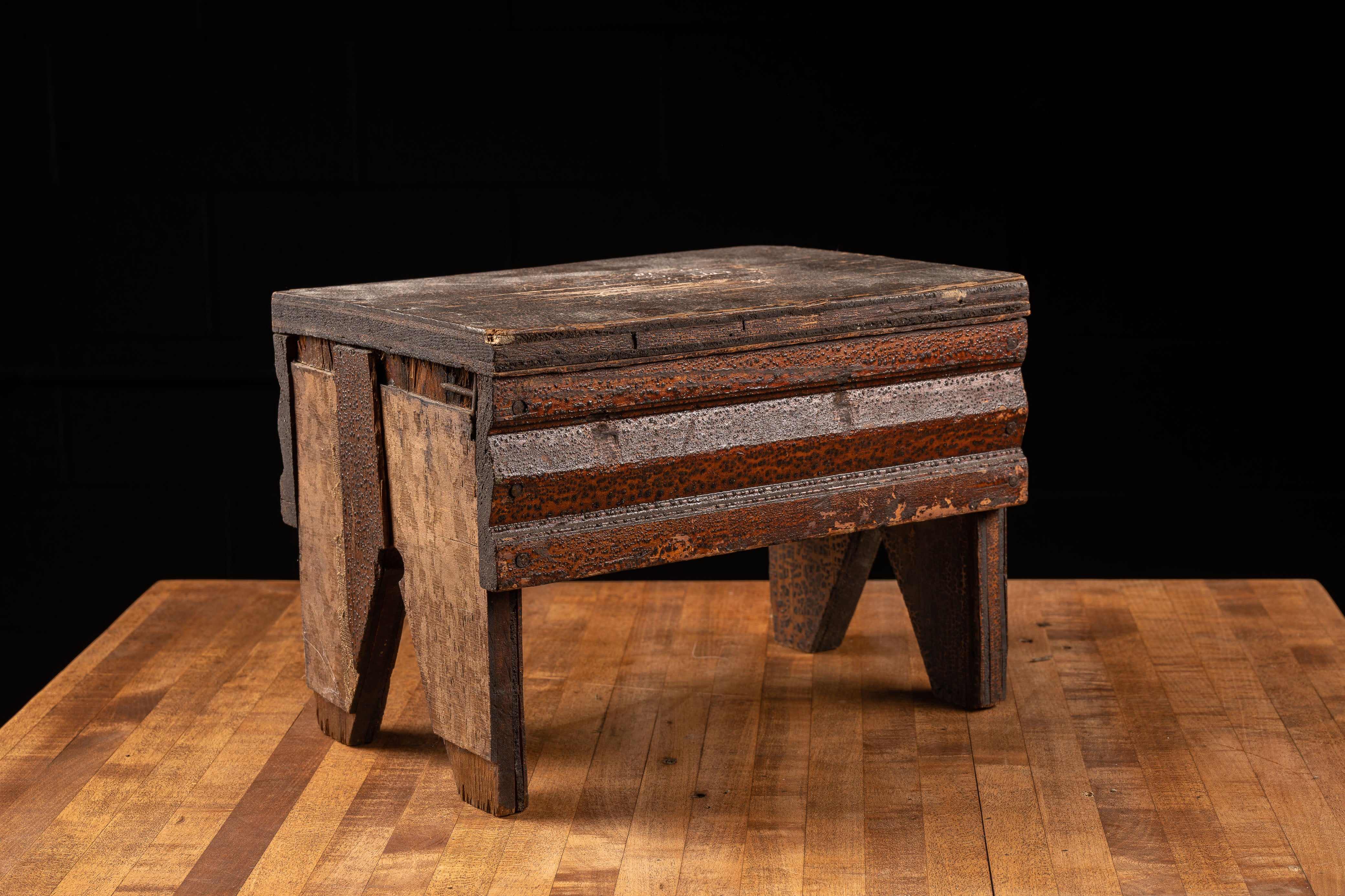 Antique Advertisement Butcher's Stool – Industrial Artifacts