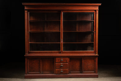 Extravagant Antique Cherry Mercantile Display Case