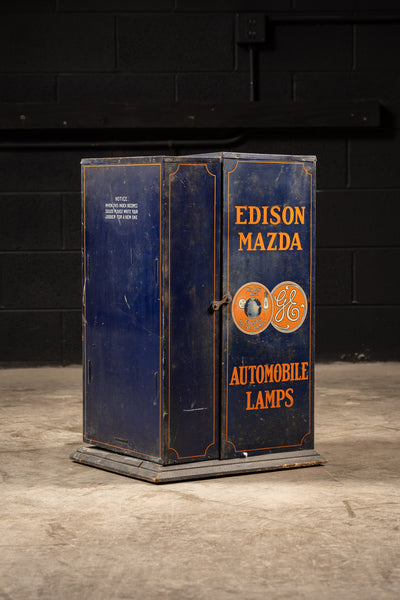 c. 1910s Tin Litho Automobile Lamp Mercantile Display