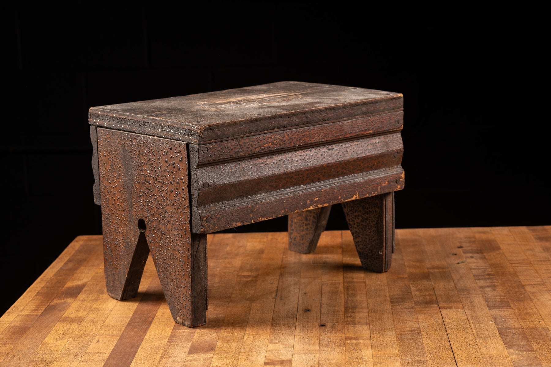 Antique Advertisement Butcher's Stool – Industrial Artifacts