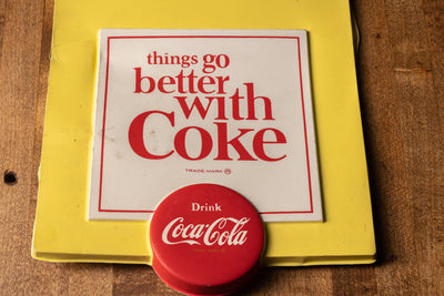 Vintage Vinyl Coca-Cola Advertisement
