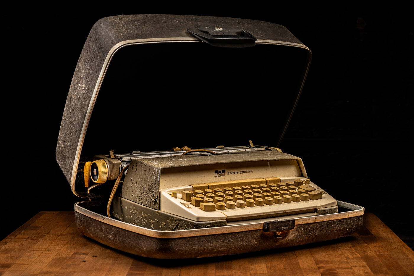 c. 1970s Smith-Corona Portable Typewriter in Case