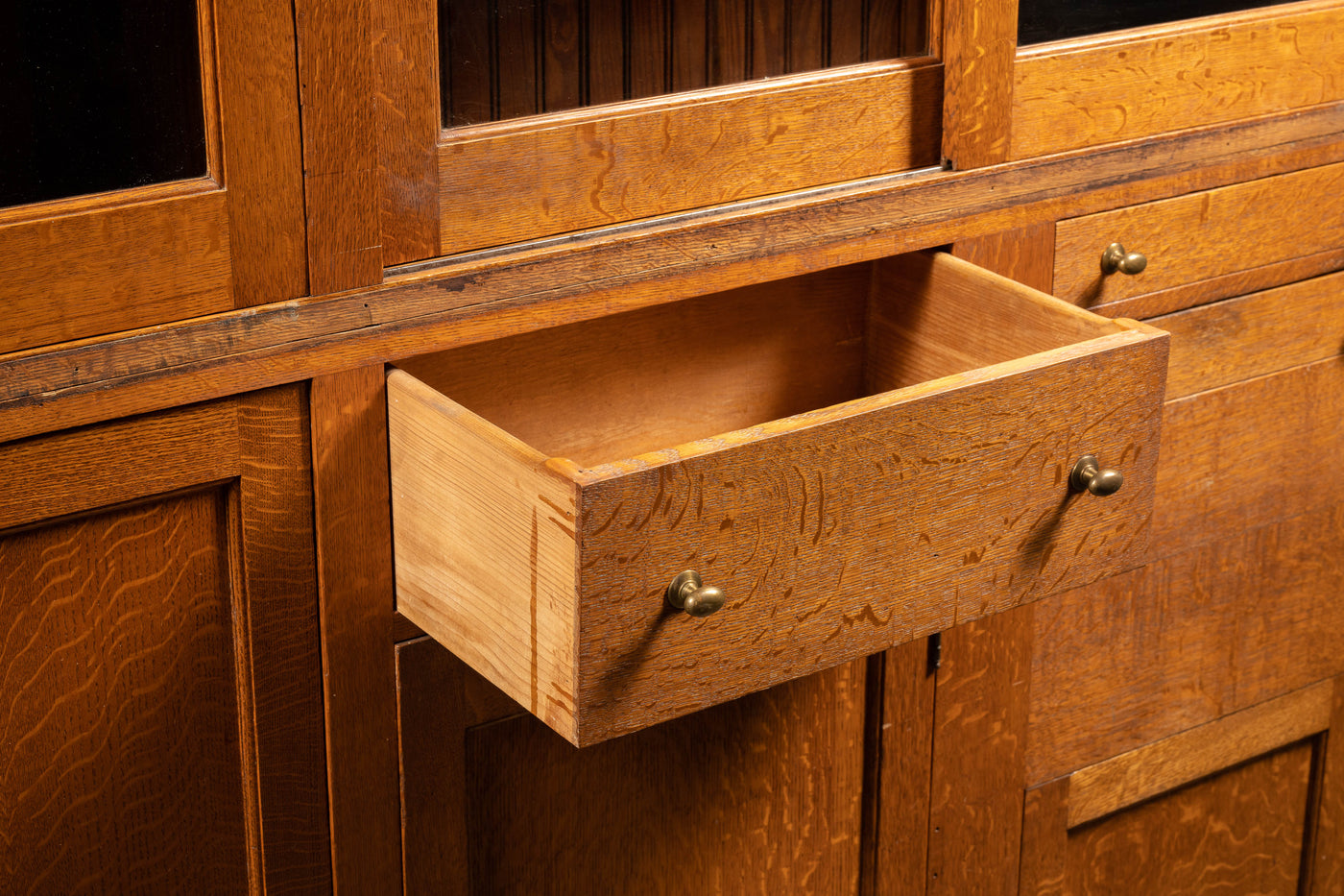Vintage Quarter Sawn Laboratory Cabinet