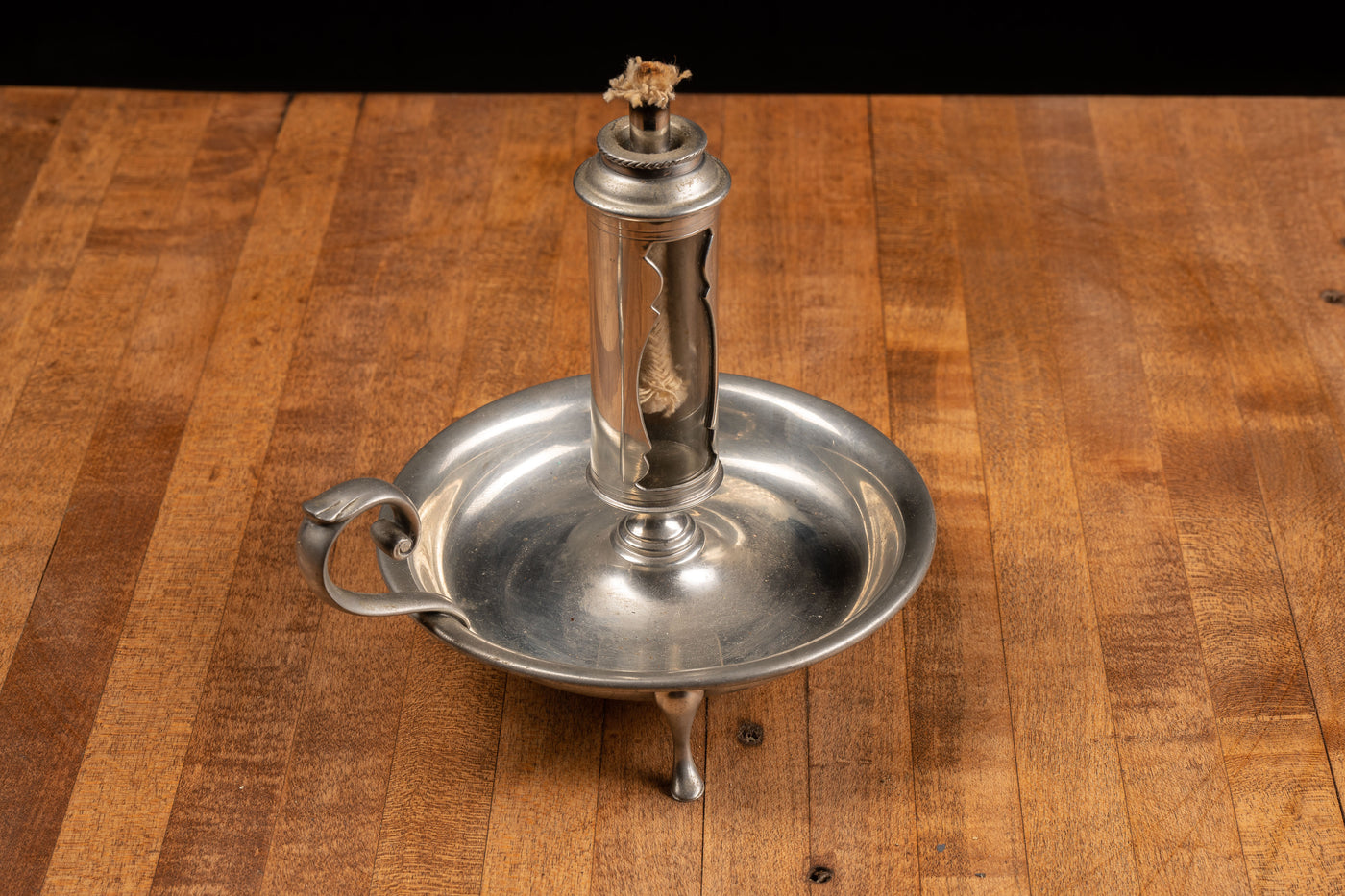 Mid-Century Oil Lamp with Meter
