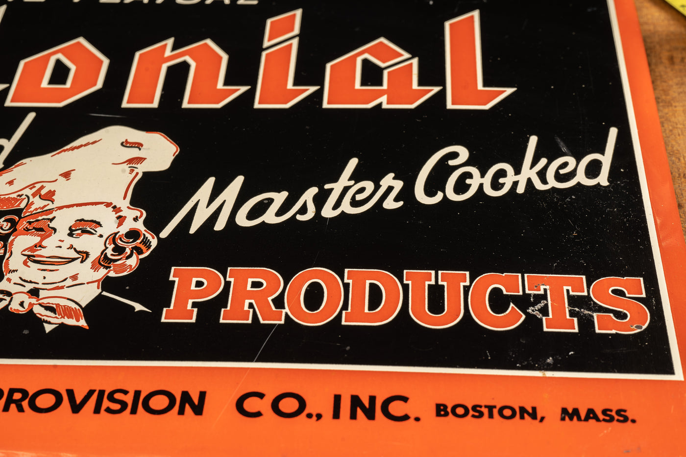Colonial Meat Colonial Meat Products Mercantile Sign – Industrial Artifacts