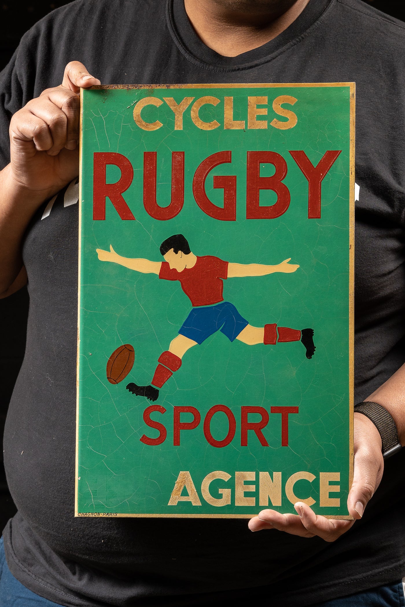 c. 1960s French Rugby Shop Sign