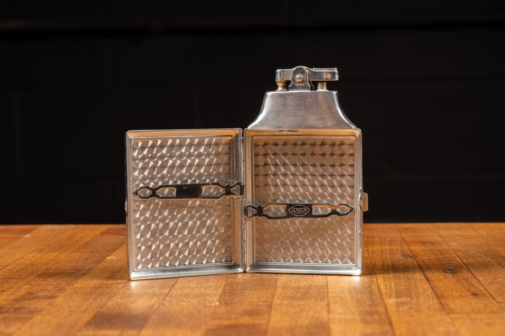 ronson cigarette case with built in lighter Vintage King Master And Case USA Made Ronson cigarette casewith built-in lighter
