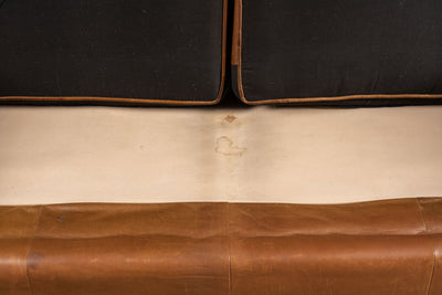 Vintage Cognac Leather Sofa