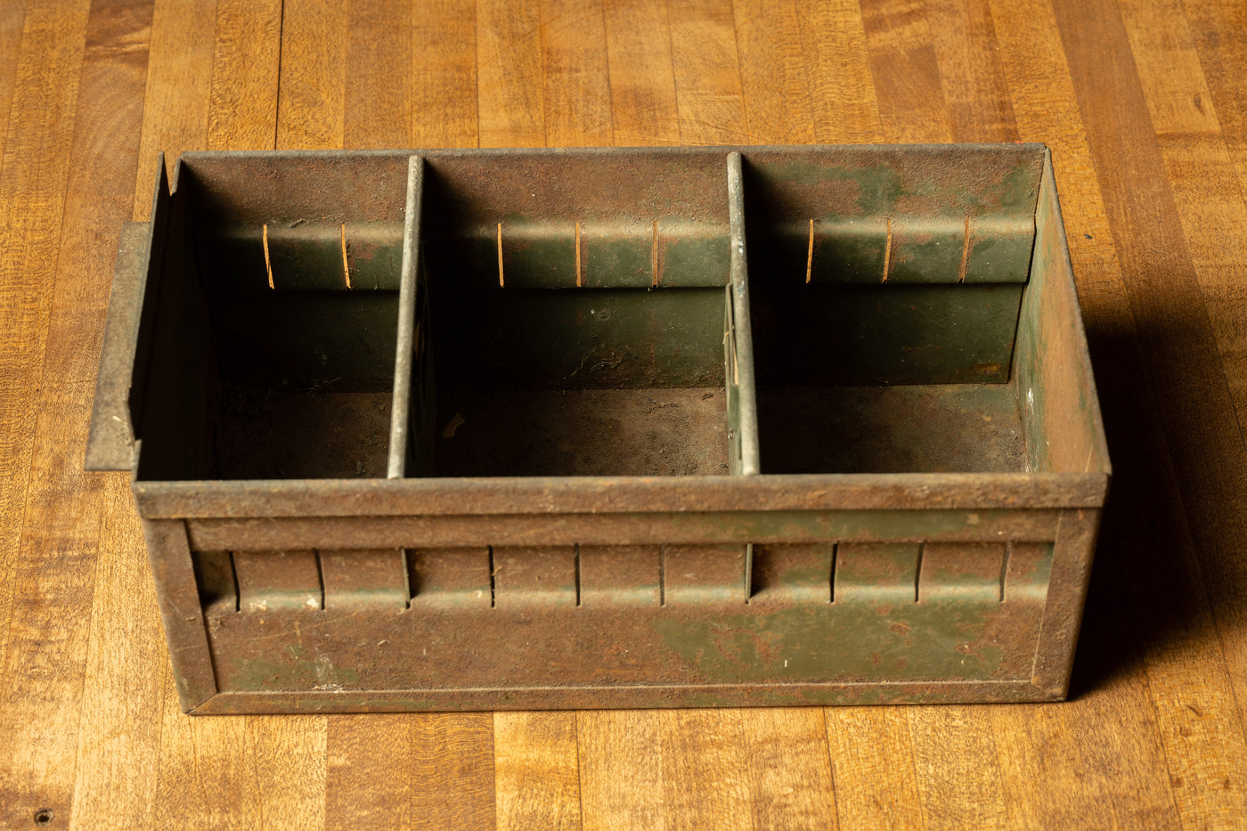 Antique Industrial Card Stacking File Drawer