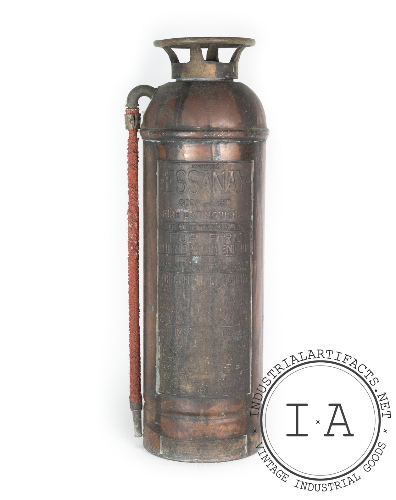 C. 1940 Essanay Soda and Acid Fire Extinguisher