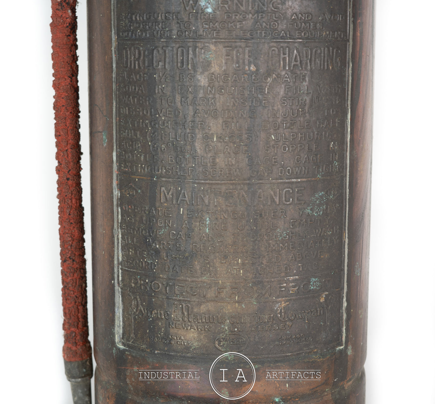 C. 1940 Essanay Soda and Acid Fire Extinguisher