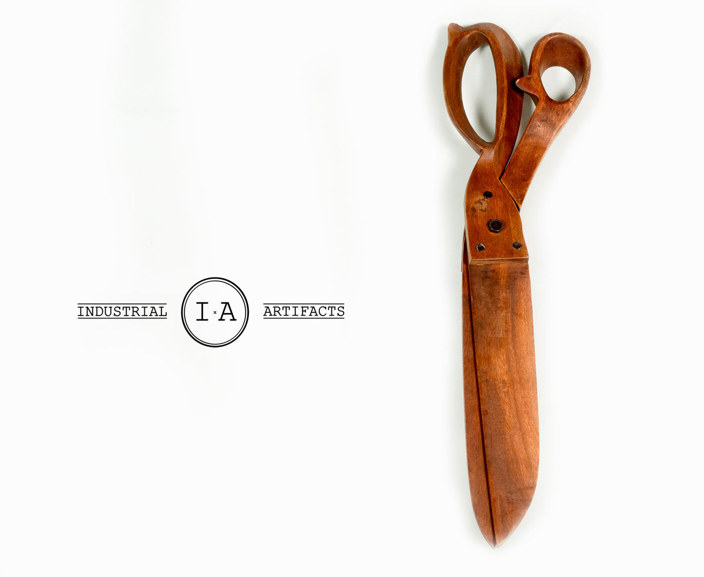 C. 1940 Figural Wooden Scissors Trade Sign