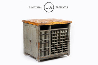 Antique Hamilton Flat File Printers Cabinet