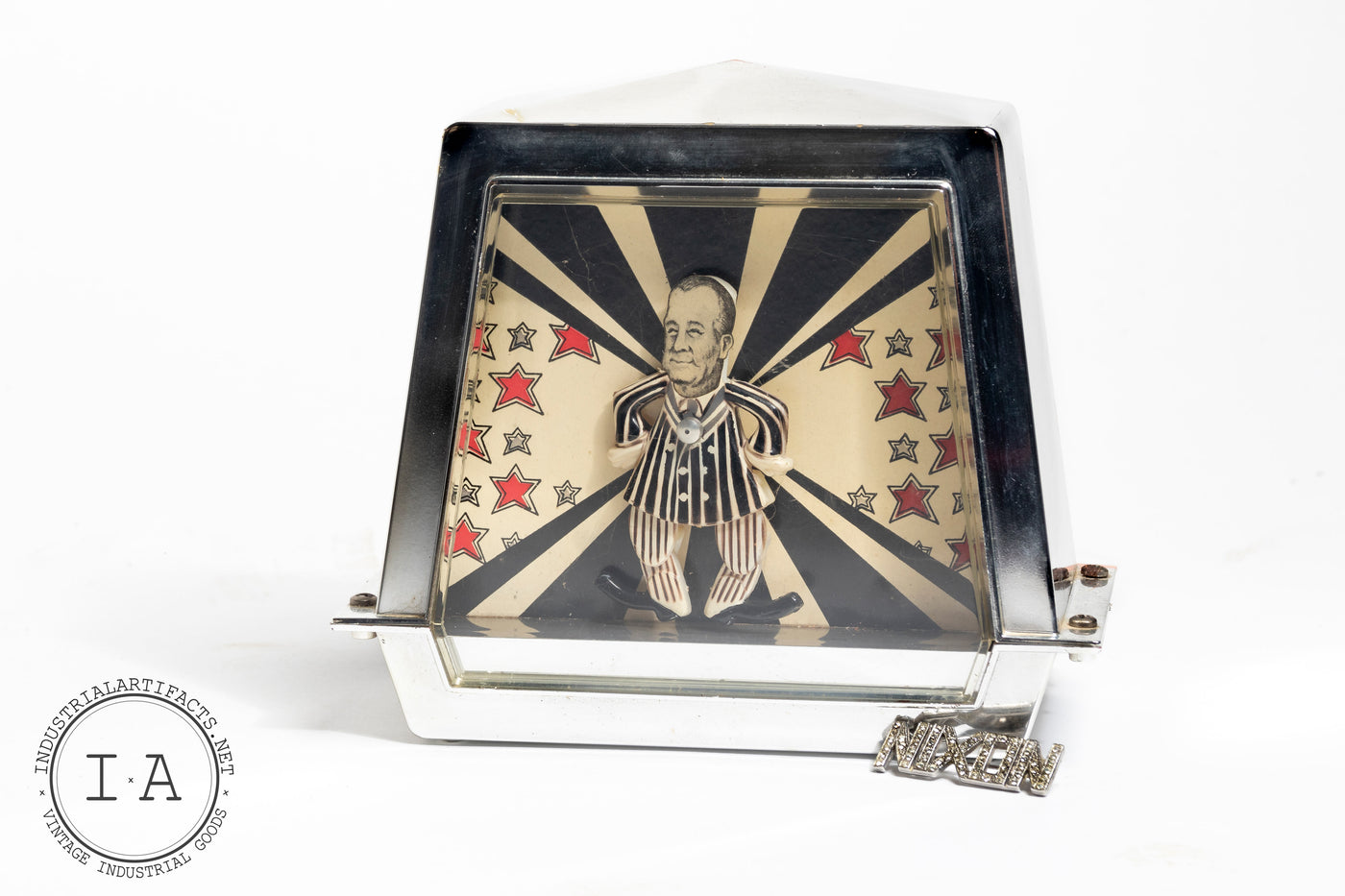 Vintage Spiro Agnew Music Box With Nixon Election Pin