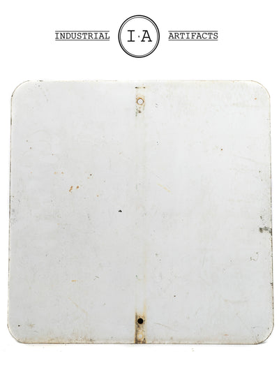 Vintage No Snowmobiling Road Sign