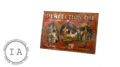 C. 1920 Perfection Oil Tin Sign