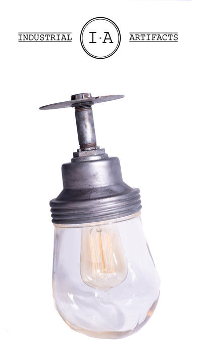 C. 1950 American Industrial Benjamin Ceiling Pendant Lamp