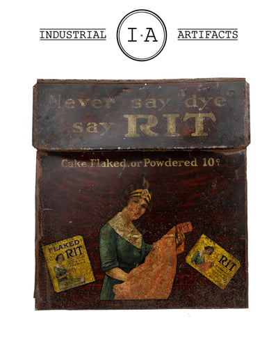 C. 1920 Rit Fabric Dye Tin Sign
