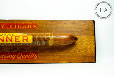 C. 1920 Royal Banner Cigar Wooden Figural Trade Sign