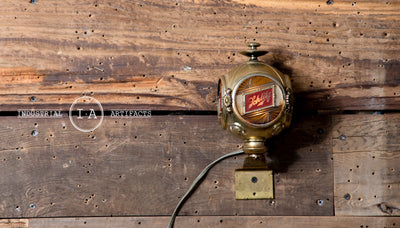 Vintage Schlitz Beer Cupholder and Wall Sconce Set