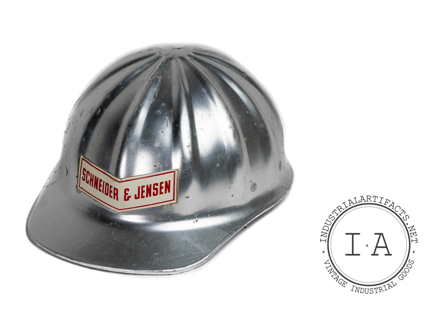 Vintage Industrial Hard Hat by Schneider & Jensen