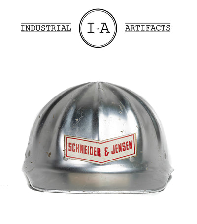 Vintage Industrial Hard Hat by Schneider & Jensen