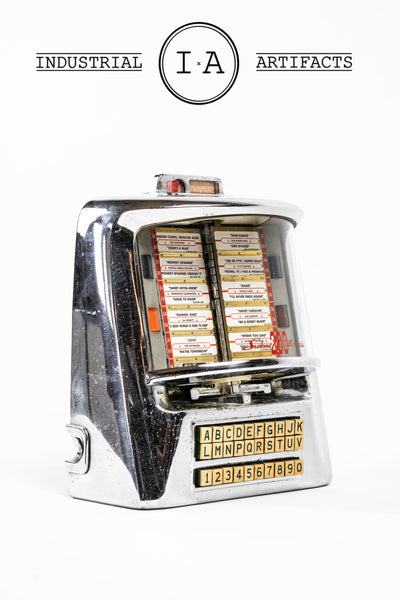 C. 1950 Seeburg 200 Wall-O-Matic Jukebox Selector