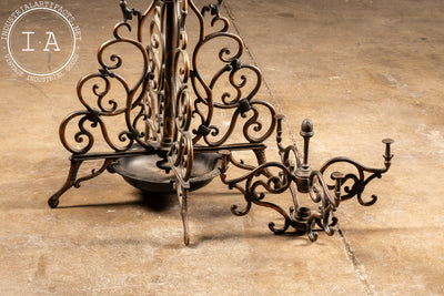 Early 20th Century Japanned Barber Shop Coat Rack