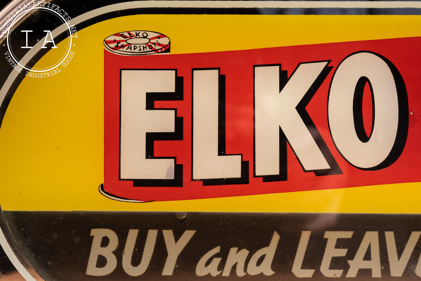 Vintage Lighted Elko Advertising Sign