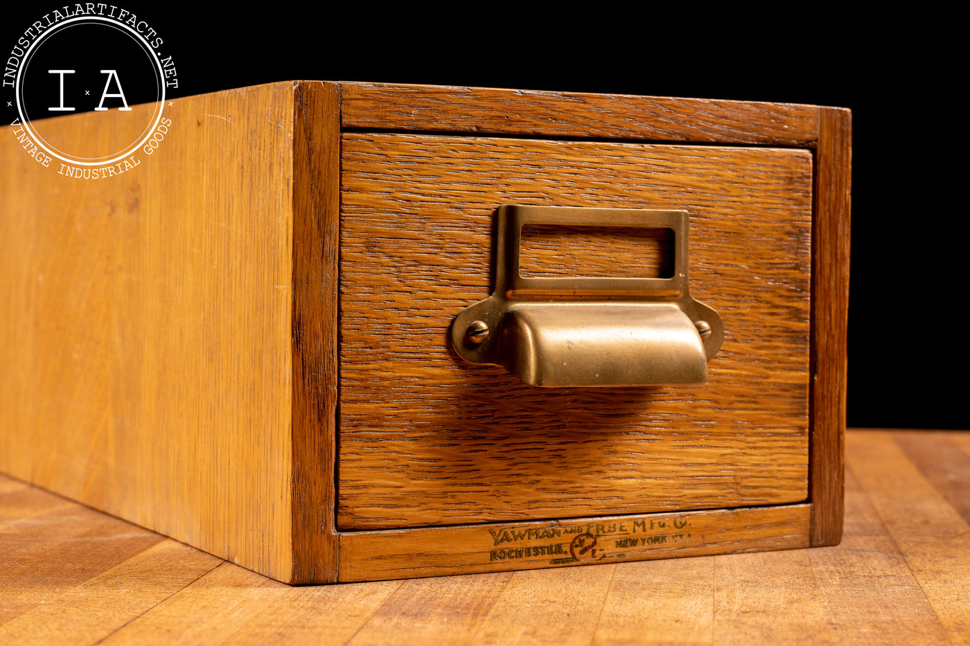 Early 20th Century Yawman & Erbe Industrial Card Catalog Industrial