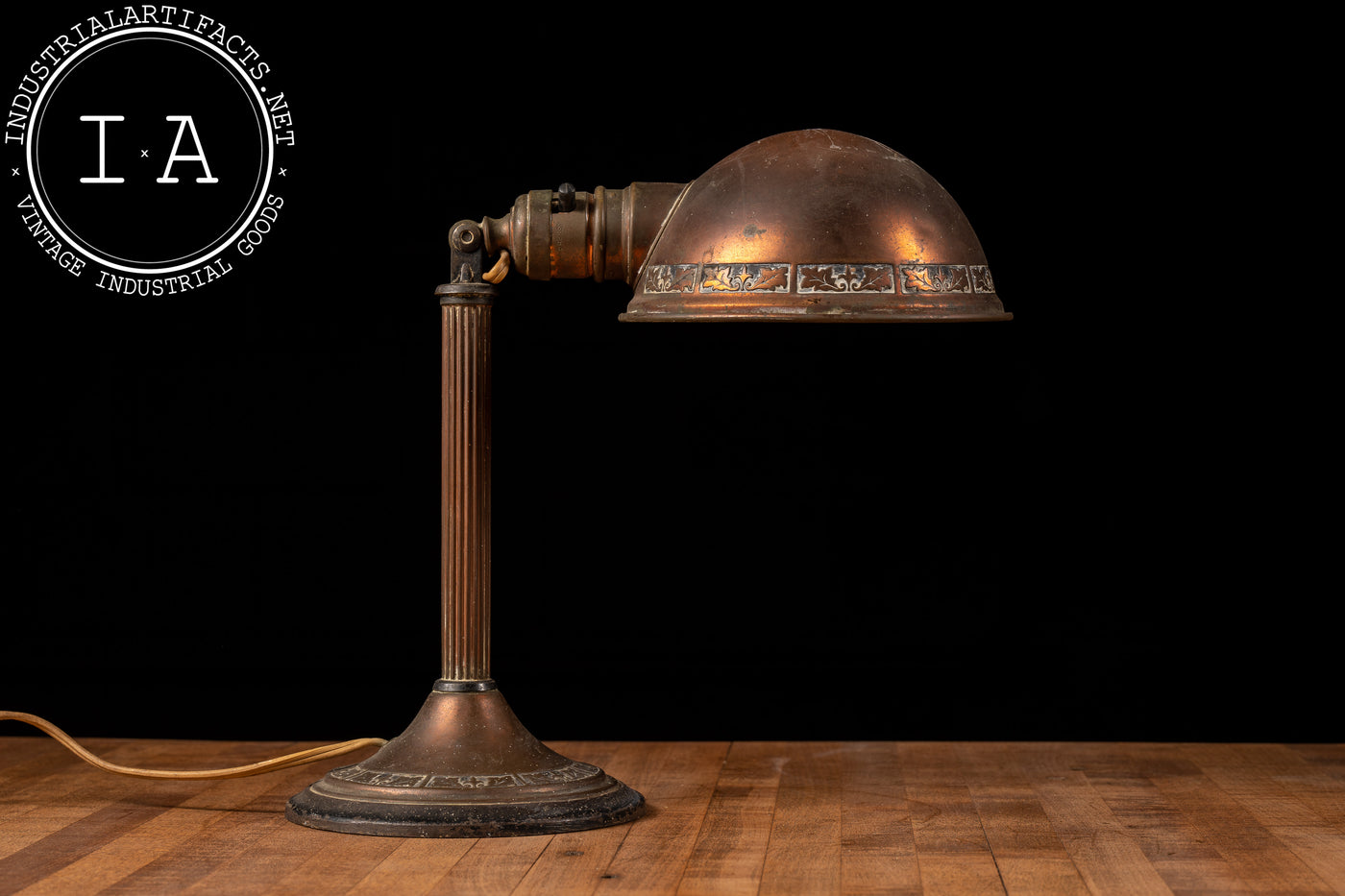 Vintage Greist Adjustable Copper Desk Lamp – Industrial Artifacts
