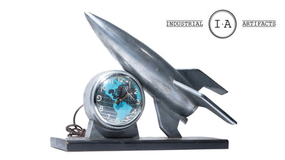 1950 Space Age Rocket Clock by Lanshire
