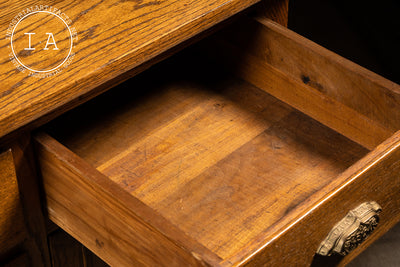 Massive Antique Oak Hutch