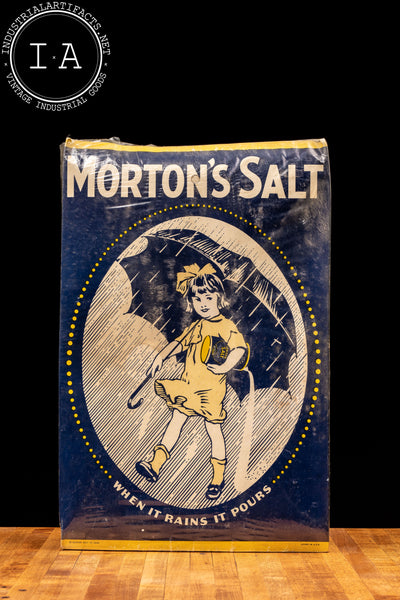 Early Cardboard Morton Salt Store Display
