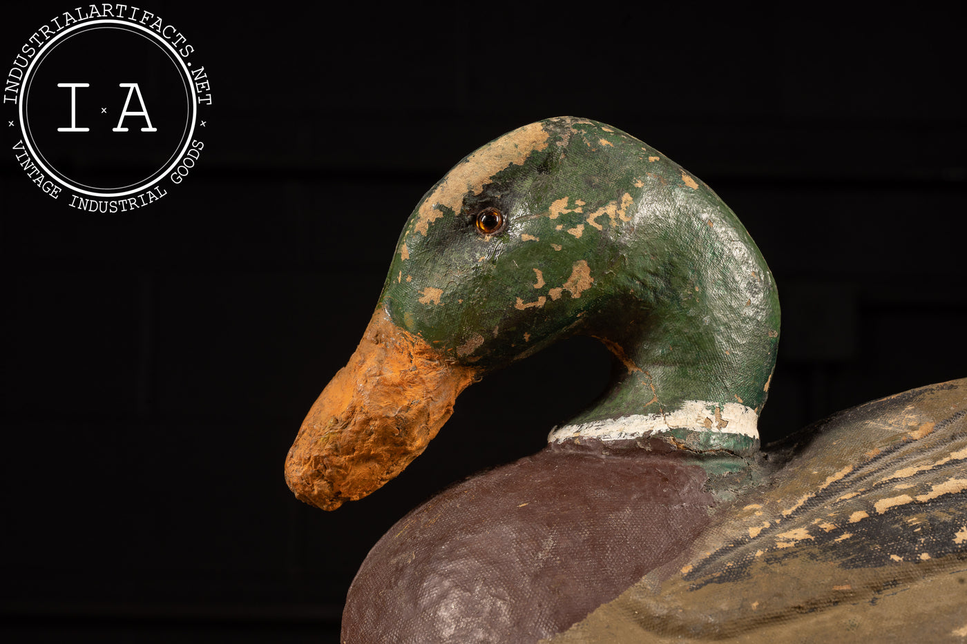 c. 1940 Glass Eye Atco Duck Decoy