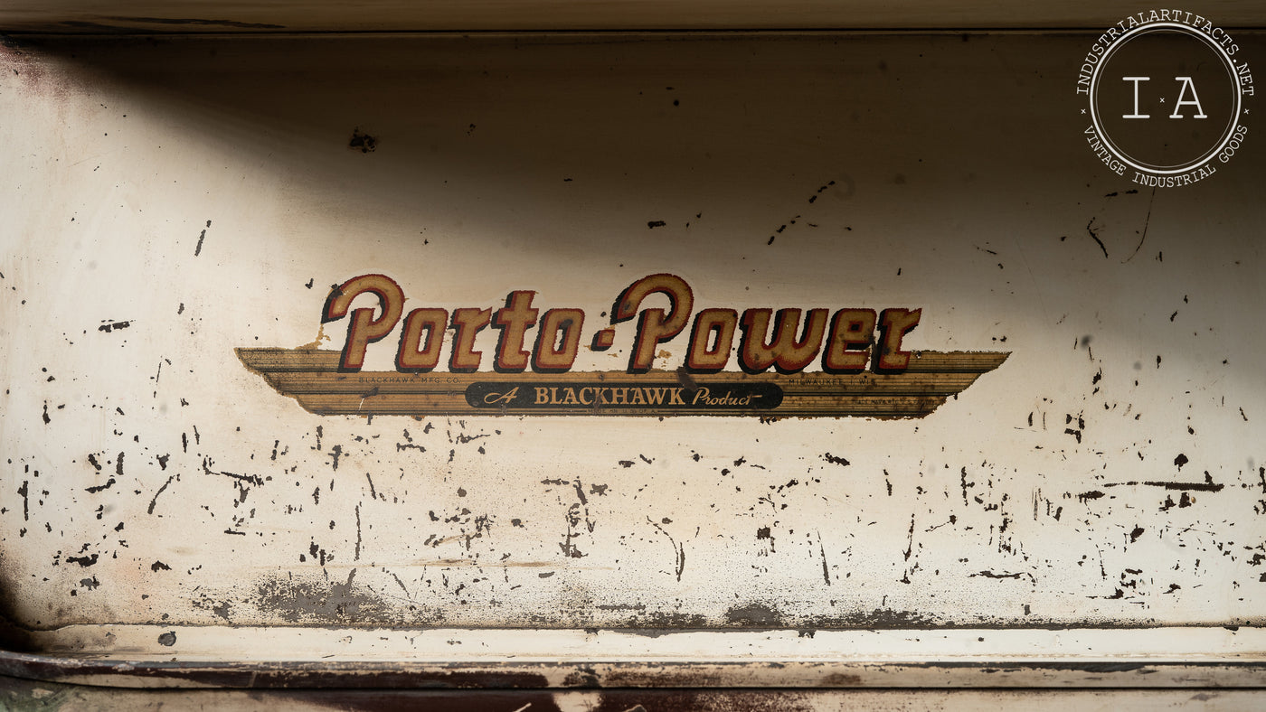 Vintage Blackhawk Porto-Power Garage Cart