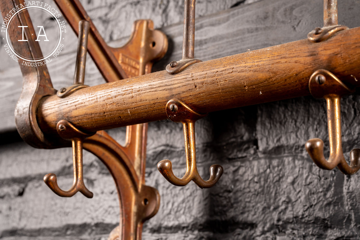 Early 20th Century Firefighters Coat Rack