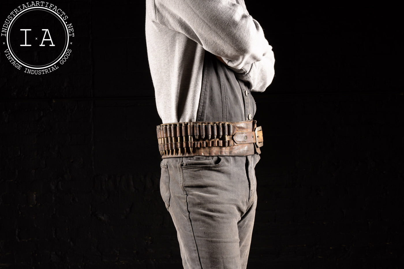 Vintage Rifleman's Bandolier Belt With Bullets